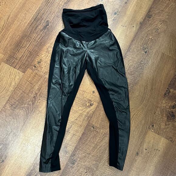 A Pea in the Pod Maternity Faux Leather Leggings - Size S - Picture 1 of 5